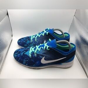 Nike Free TR Fit 5 womens blue sneakers size 9